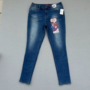 YMI WANNA A BETTER BUTT MID RISE SIZE 15 SKINNY JEANS
